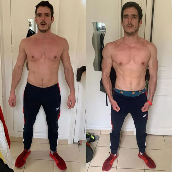 Avant apres remise en forme avec Blaze Training